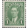 CANADA, King George VI, green 1937, 1c