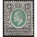 Nyasaland 1903 SG61 4d GreyGreen & Black Mounte...