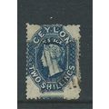 ceylon stamps sg59 sg 59 cleverly repared space...