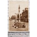 vintage postcard The Stocks & Market Place, Pou...