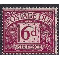 GB 1959 - 63 QE2 6d Purple Postage Due used Wmk...