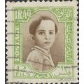 IRAQ, King Faisal II, green 1942, 12fils