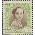 IRAQ, King Faisal II, green 1942, 12fils