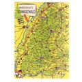 Map of SCHWARZWALD, BLACK FOREST, GERMANY, unus...