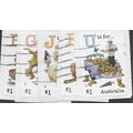 AUS 2017 (SET) (S/A)'FAIR DINKUM ALPHABET'(5v)(...
