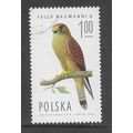 POLAND 1975 BIRD OF PREY 1Z FEMALE LESSER KESTR...