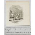 1860s engraving - quarter-staff
