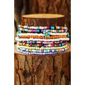 Yellow Flower Random Color Multi Layered Beaded...