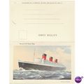 Cunard Line Queen Mary Letter Card Ocean Liner ...