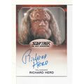 SIGNED CARD - STAR TREK: ALIENS RICHARD HERD - ...