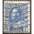 Canada 1912 - SG205b - 5c blue - KGV - used