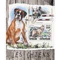 CENTRAL AFRICA 2016 SHEET MNH DOGS PERROS CHIEN...