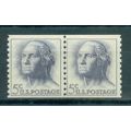 1229 5c George Washington Just Clears MNH CLP B...