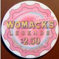 Womack's. $2.50 Casino Chip. Cripple Creek, CO....