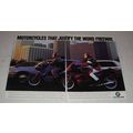 1994 BMW K75S and K1100RS Motorcycles Ad - Justify