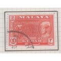 Malaya Kedah QEII 1959 2c Orange Red Used SG 10...