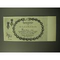 1950 Bergere Advertisement - Golden Wheat Necklace and Earrings