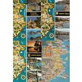 Calella De La Costa Dorada 2x Spanish Map Postc...