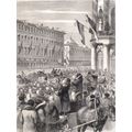ARRIVAL OF THE CZAR AT ST. PETERSBURG 1878 VICT...