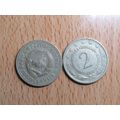 Yugoslavia 1973 2 Dinara Coin