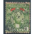 Zanzibar 1896 SG156 1/2d Yellow-Green Fine Used...