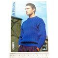 1987 Patons 3301 saddle shoulder sweater, chunky