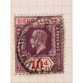 Sierra Leone KGV 1912 10d Purple Red Used SG 12...
