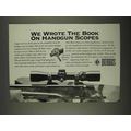 1996 Burris Handgun Scopes Ad - We Wrote the Book