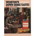 Winston Cigarettes vintage Full Page Print Ad A...