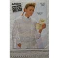 1985 Patons 8079 slipover, Diana chunky, Odpins...