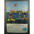1962 Allied Chemical Urethane Water Shoes Ad - Have Fun on the Water