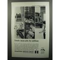 1962 International Harvester Trucks Ad - Trucks mean jobs for millions