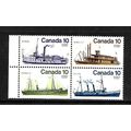 CANADA 1976 SHIPS SG 851/854 SET 4 VALS U/M MINT