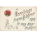 Greetings From Cologne After WW1 1919 Soldier T...