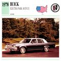 Collectors Club card. Classic Cars. Buick Elect...