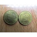 1991f 5 Pfennig Germany Coin
