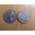 France Republic 1991 1/2 Franc Coin