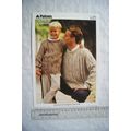 1991 Patons 4554 father & son sweaters, DK, 26-...