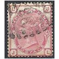 1874 SG144 3d Rose Plate 14 Good Used Check Let...