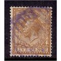 GB 1912 - 1924 KGV 5d BROWN used stamp WMK100 (...