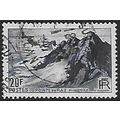 Mi 760: 20 Fr. steel blue Definitive Stamp: Lan...