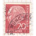 Germany 1954 - 20pfg red - Professor Dr. Th. He...