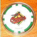 (1) Baltimore Orioles Poker Chip Golf Ball Mark...