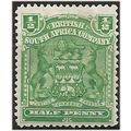 Rhodesia 1898 SG75 1/2d Dull Blue-Green Mounted...