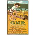Advertising GNR Railway Sandcastle Postcard (Ma...
