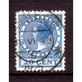 NETHERLANDS 1924 SG 322c 20c BLUE FINE USED #5