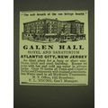 1909 Galen Hall Hotel and Sanatorium Ad - Salt ...