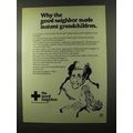 1973 American Red Cross Ad - Made Instant Grandchildren