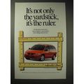 1999 Dodge Caravan Ad - Not Only the Yardstick