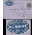 France 1883 Postal Card Lehavre to Bergen Norwa...